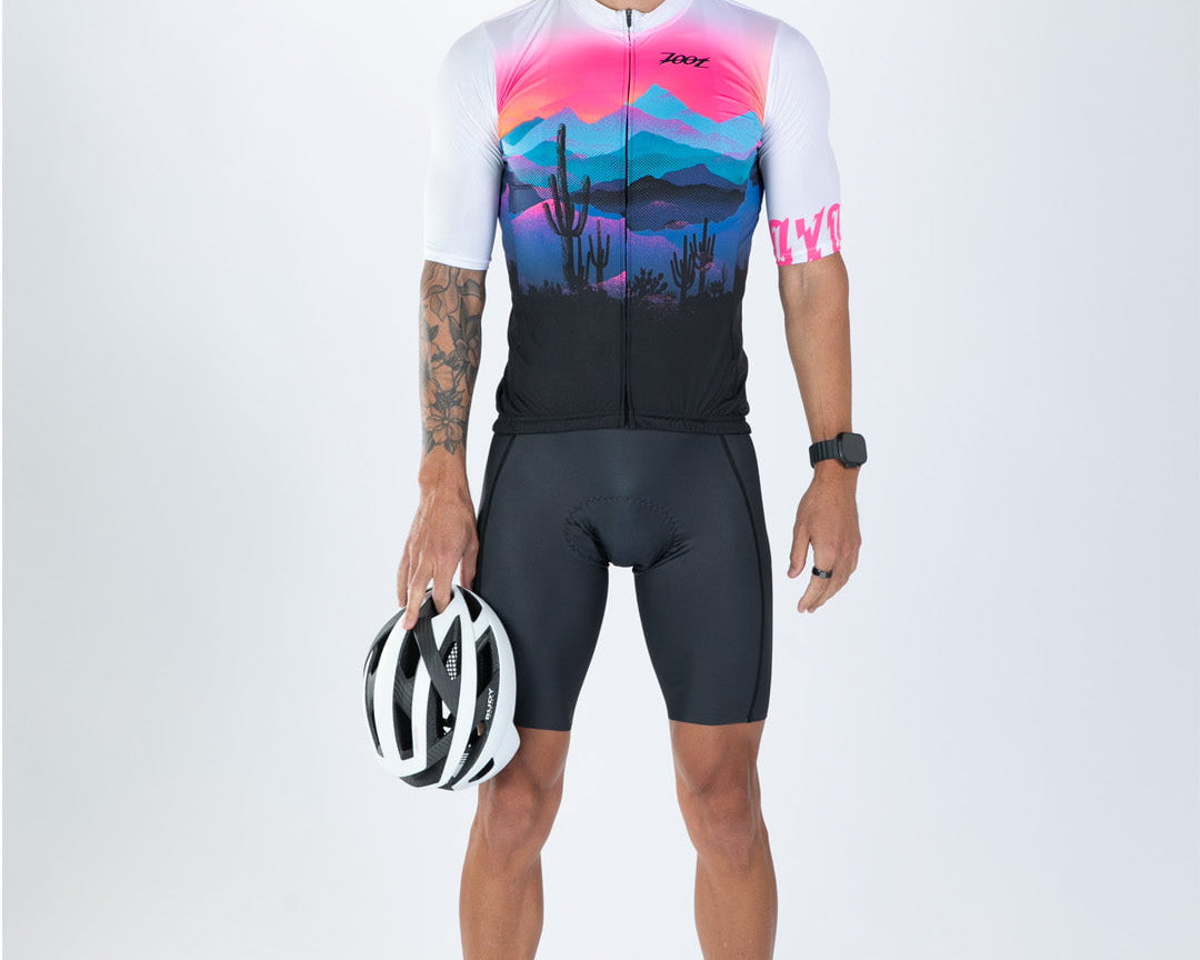 Zoot Sports BIKE BOTTOMS Men's Ltd Cycle Seamless Bib Short - Elements Bolts
