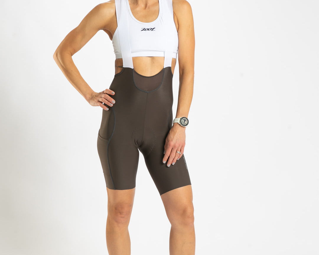 Zoot Sports CYCLE BIBS Women's Elite Cycle Cargo Bib - Mocha