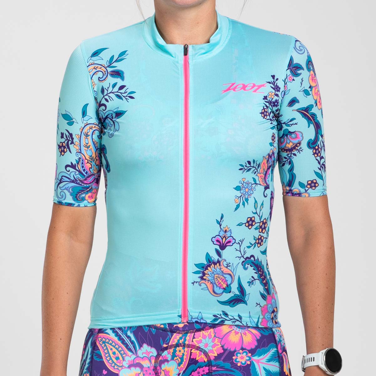 Zoot Sports CYCLE JERSEYS Women's Ltd Cycle Aero Jersey With Exposed Zipper - Utopia Blue