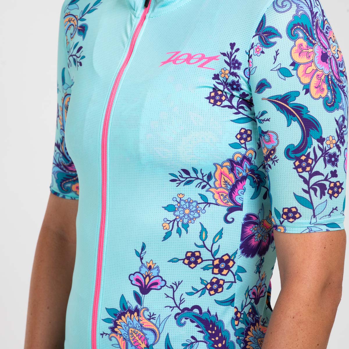 Zoot Sports CYCLE JERSEYS Women's Ltd Cycle Aero Jersey With Exposed Zipper - Utopia Blue