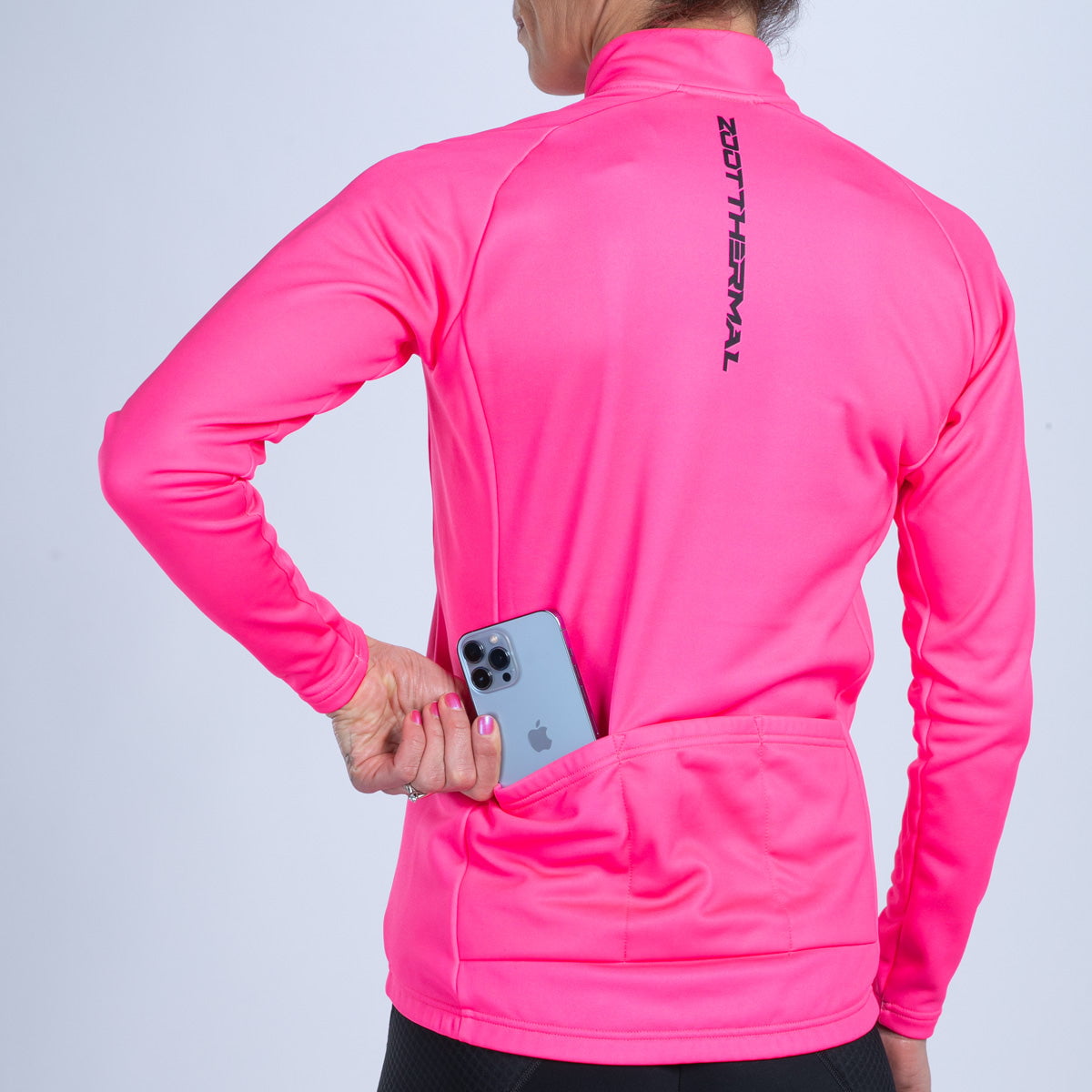Zoot Sports CYCLE JERSEYS Women's Ltd Cycle Thermal Jersey - Hi Viz Pink