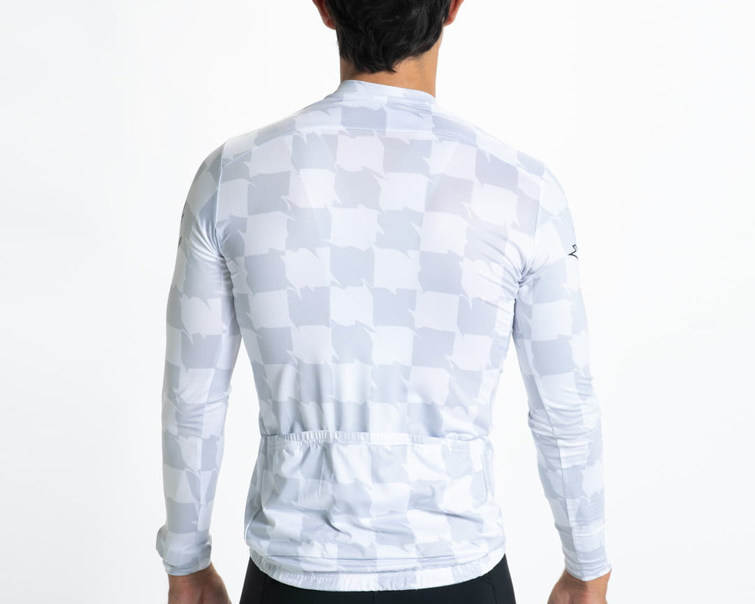 Zoot Sports CYCLE LONG SLEEVE JERSEYS Men's Ltd Cycle Sun Stop Ls Jersey   - Checkers