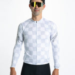 Zoot Sports CYCLE LONG SLEEVE JERSEYS Men's Ltd Cycle Sun Stop Ls Jersey   - Checkers