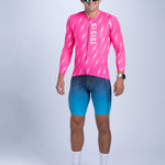 Zoot Sports CYCLE LONG SLEEVE JERSEYS Men's Ltd Cycle Sun Stop LS Jersey - Elements Bolts