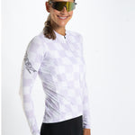Zoot Sports CYCLE LONG SLEEVE JERSEYS Women's Ltd Cycle Sun Stop Ls Jersey   - Checkers