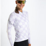 Zoot Sports CYCLE LONG SLEEVE JERSEYS Women's Ltd Cycle Sun Stop Ls Jersey   - Checkers