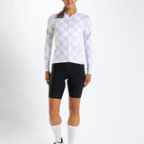 Zoot Sports CYCLE LONG SLEEVE JERSEYS Women's Ltd Cycle Sun Stop Ls Jersey   - Checkers