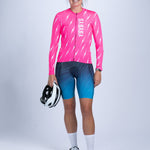 Zoot Sports CYCLE LONG SLEEVE JERSEYS Women's Ltd Cycle Sun Stop LS Jersey - Elements Bolts