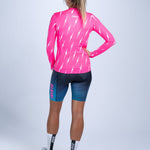 Zoot Sports CYCLE LONG SLEEVE JERSEYS Women's Ltd Cycle Sun Stop LS Jersey - Elements Bolts