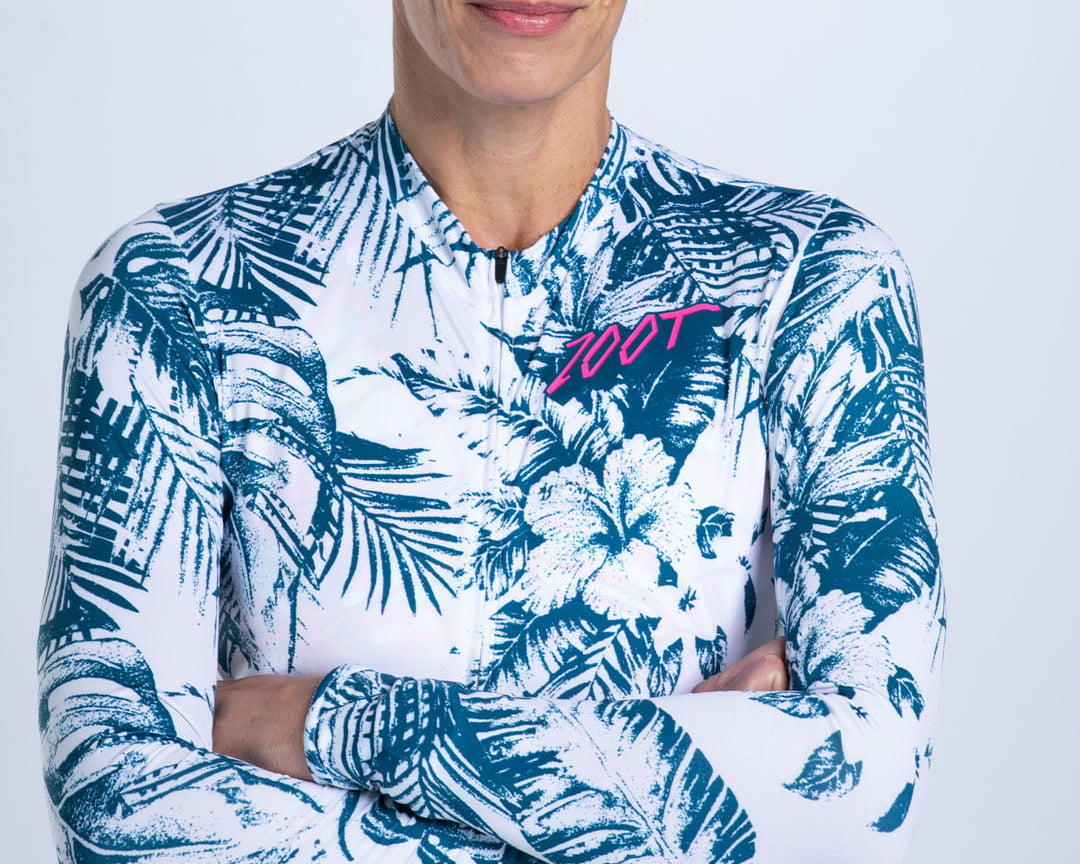 Zoot Sports CYCLE LONG SLEEVE JERSEYS Women's Ltd Cycle Sun Stop LS Jersey - Island Original