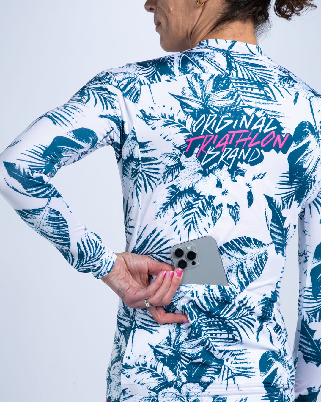 Zoot Sports CYCLE LONG SLEEVE JERSEYS Women's Ltd Cycle Sun Stop LS Jersey - Island Original