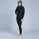 Zoot Sports CYCLE SHORTS Women's Elite Run Hallocore Thermal Half Zip - Jet Black
