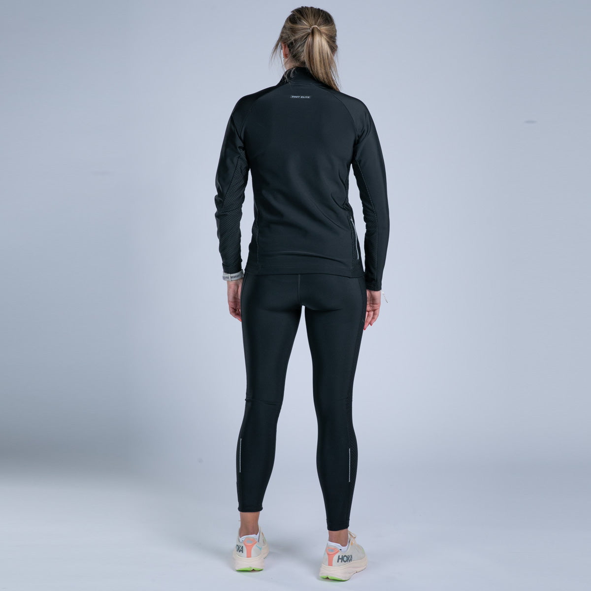 Zoot Sports CYCLE SHORTS Women's Elite Run Hallocore Thermal Half Zip - Jet Black
