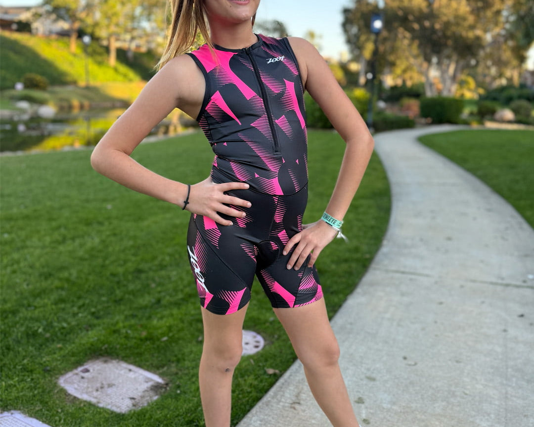 Zoot Sports KIDS RACESUITS Youth Ltd Protégé Tri Racesuit - Icon Pink
