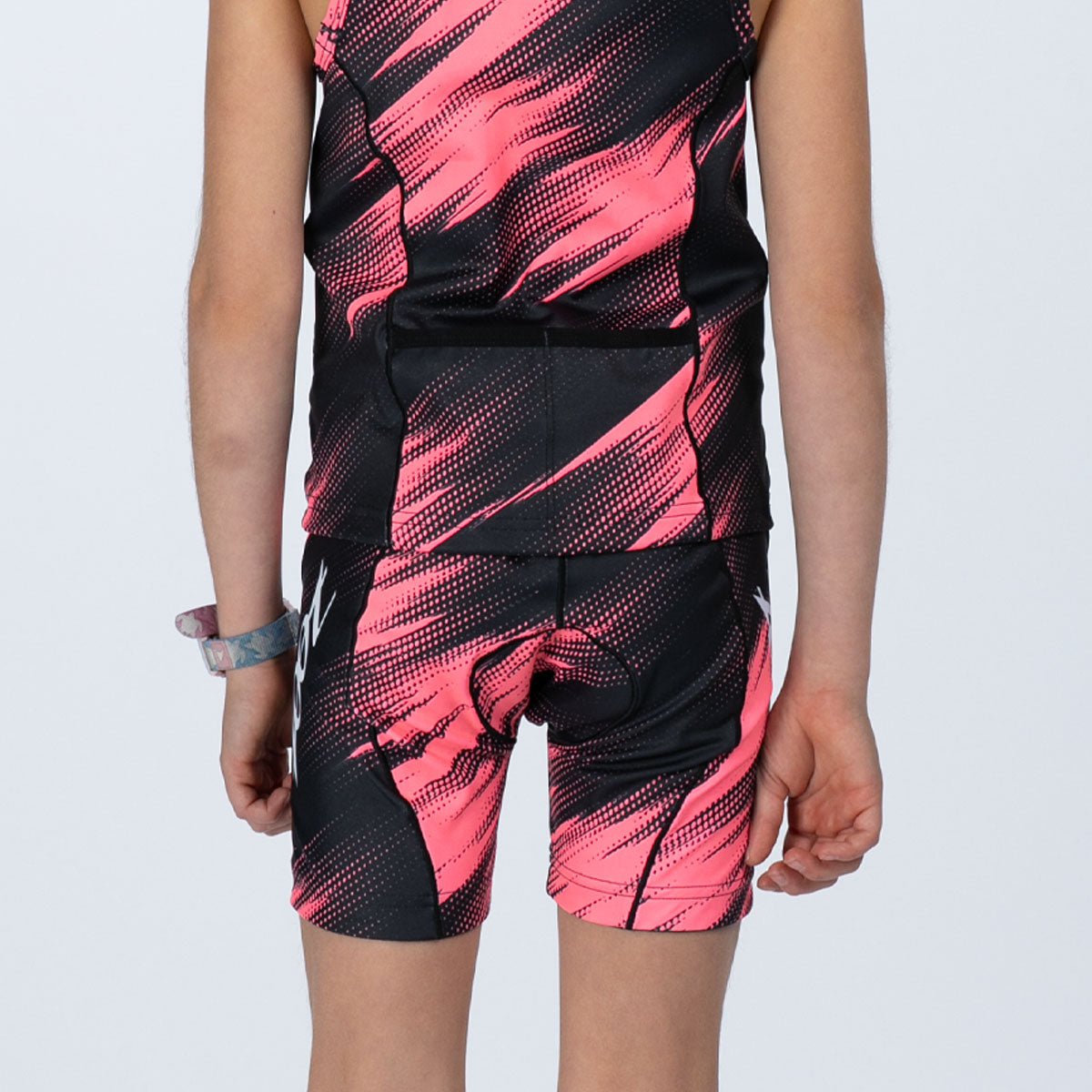 Zoot Sports KIDS Youth Ltd Tri Protégé Short - DriftSPEED Hot Coral