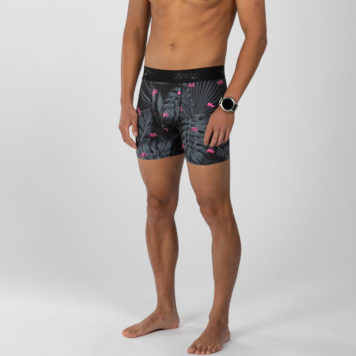 Zoot Sports LIFESTYLE Men's Ltd Boxer Brief - Pink Palms