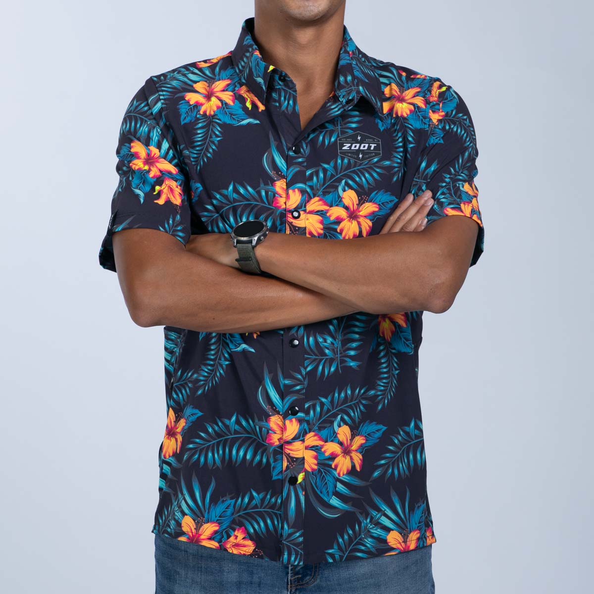 Zoot Sports LIFESTYLE Men's Ltd Button Up Party Shirt - Hula