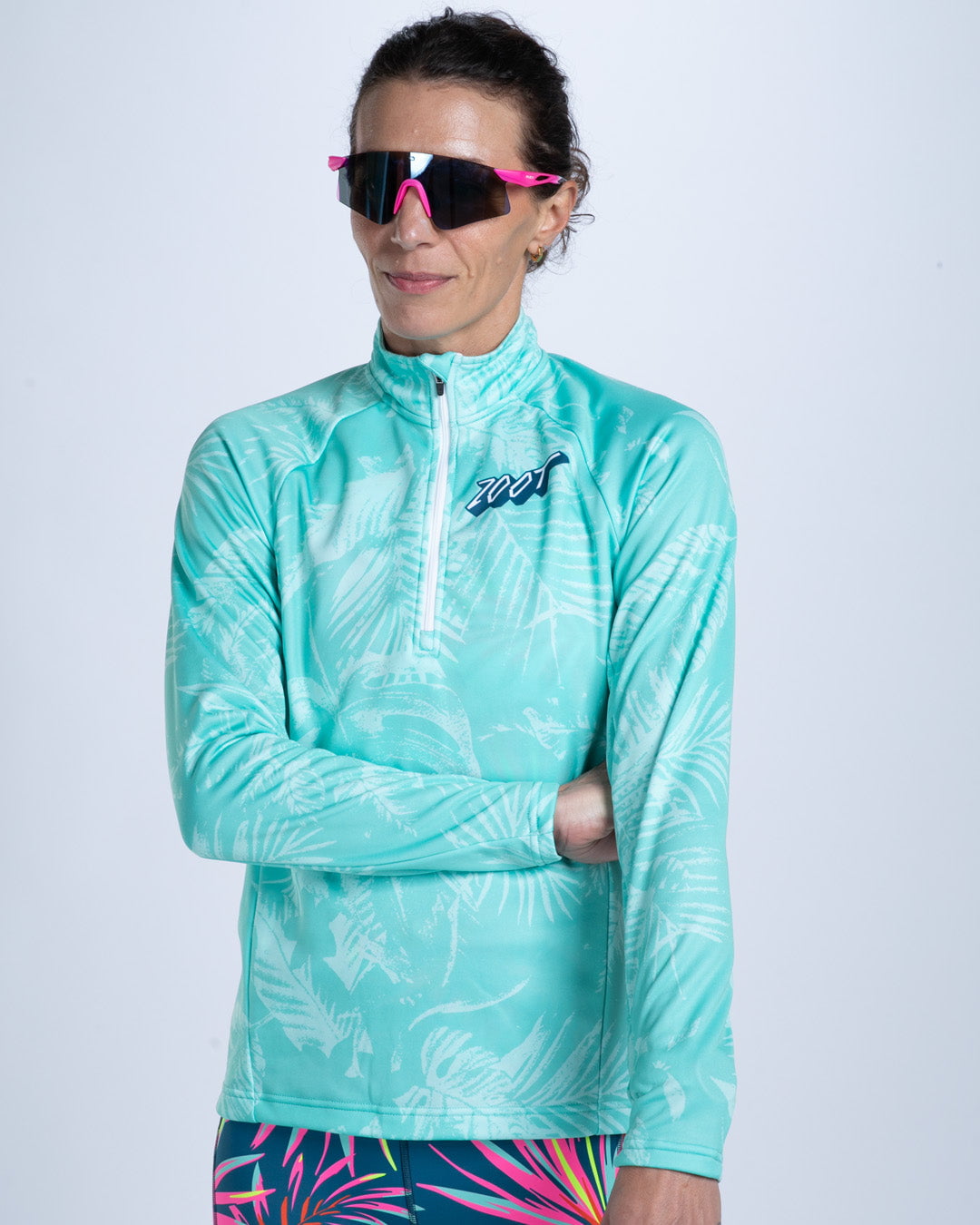 Zoot Sports RUN 1/2 ZIPS Women's Ltd Run Thermo 1/2 Zip - Island Original