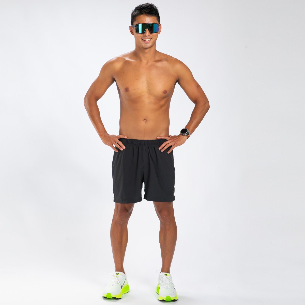 Zoot Sports RUN BOTTOMS Men's Elite Run 5" Short - Jet Black