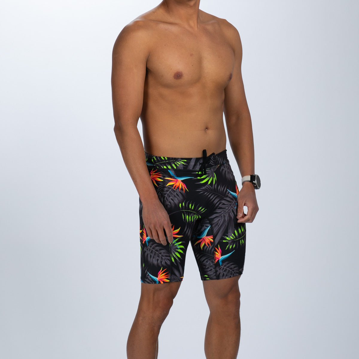 Zoot Sports RUN BOTTOMS Men's Ltd Run 9 1/2" Tight - Tropical Magic