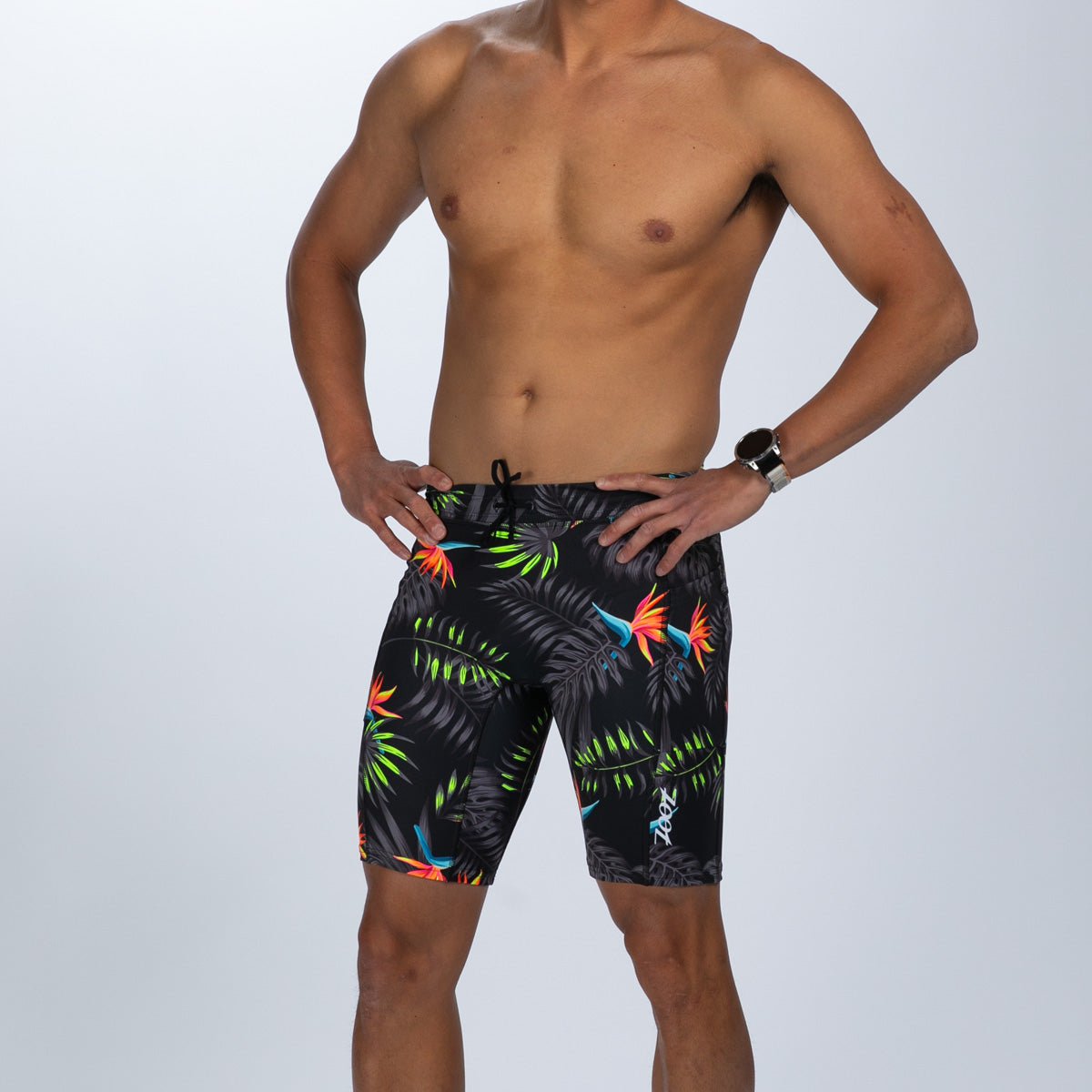 Zoot Sports RUN BOTTOMS Men's Ltd Run 9 1/2" Tight - Tropical Magic