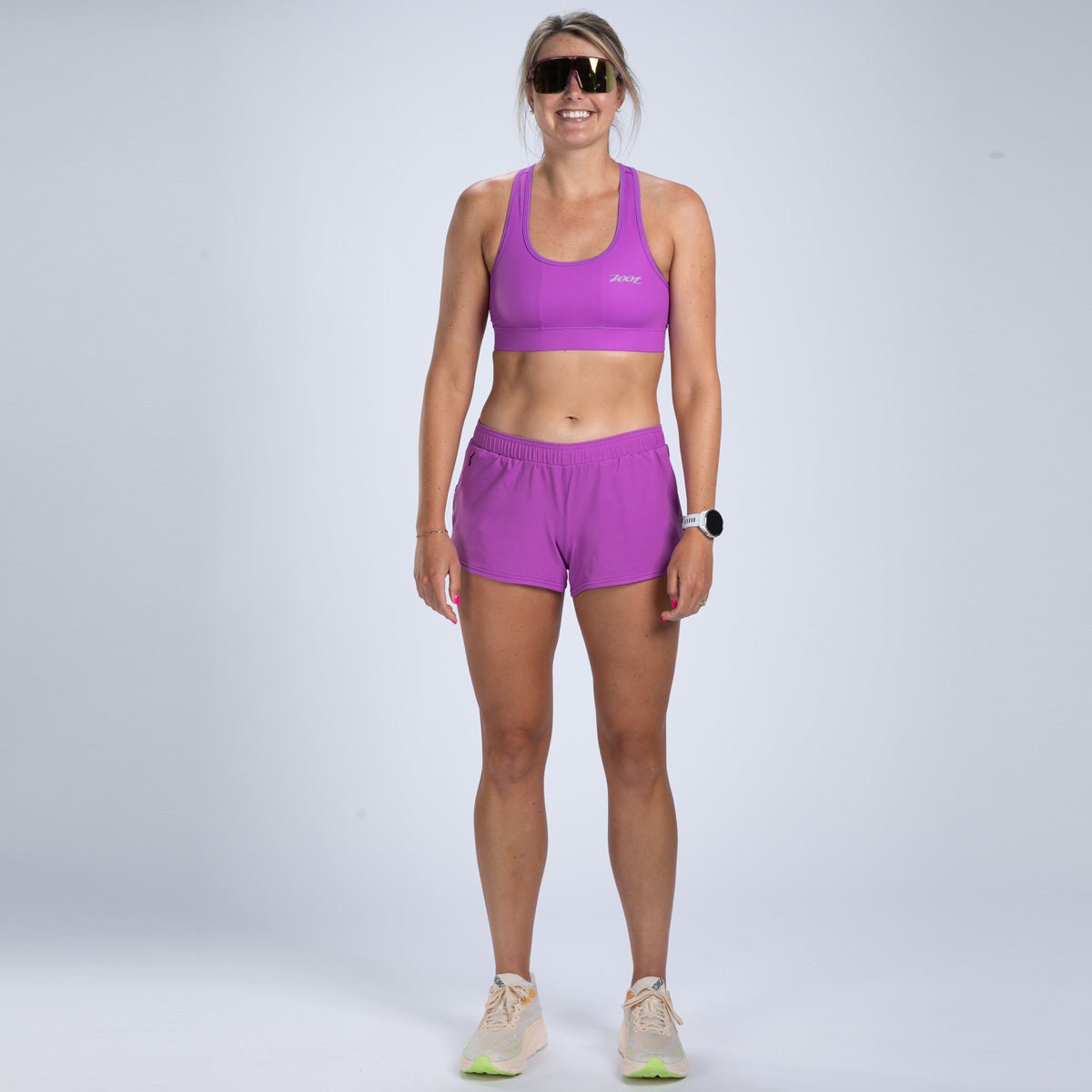 Zoot Sports RUN BOTTOMS Women's Core Run 3" Short - Deep Purple