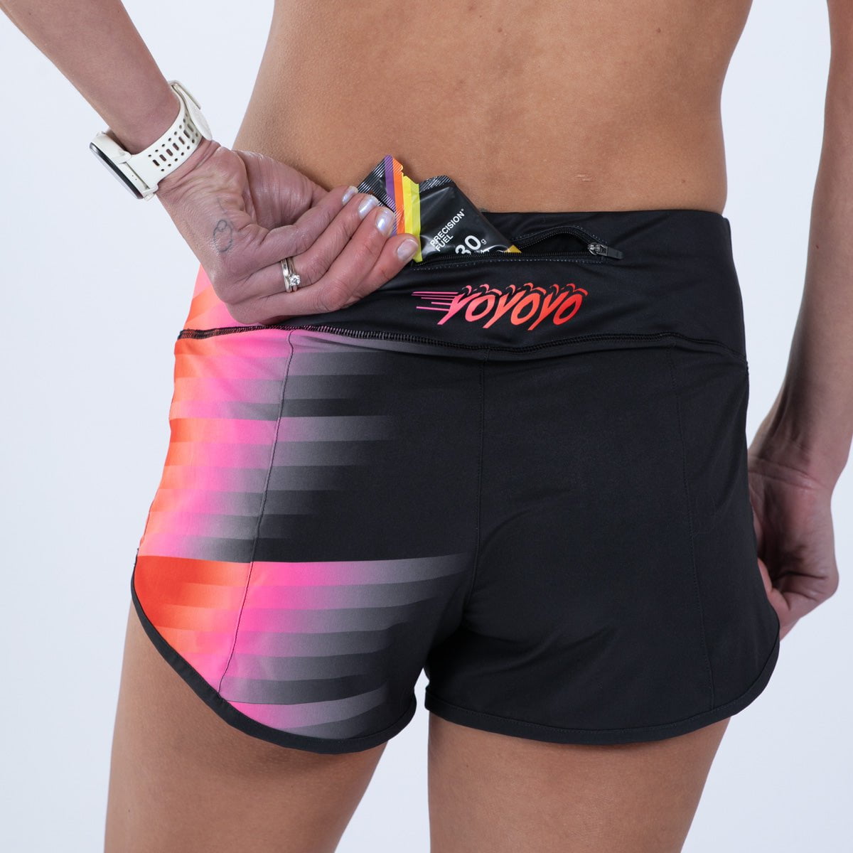 Zoot Sports RUN BOTTOMS Women's Ltd Run 3" Short - Yo Yo Yo