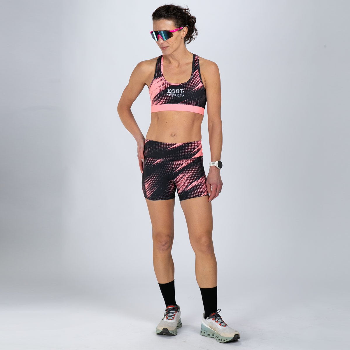 Zoot Sports RUN BOTTOMS Women's Ltd Run 4" Pulse High-Rise Short - DriftSPEED