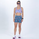 Zoot Sports RUN BOTTOMS Women's Ltd Run 4" Pulse High-Rise Short - Kaleidoscope