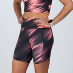 Zoot Sports RUN BOTTOMS Women's Ltd Run 6" Pulse High-Rise Short - DriftSPEED