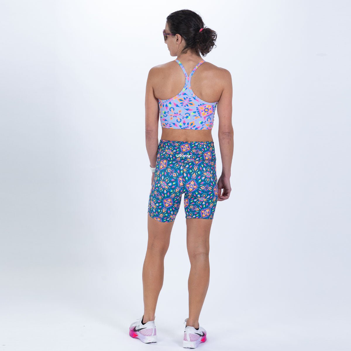 Zoot Sports RUN BOTTOMS Women's Ltd Run 6" Pulse High-Rise Short - Kaleidoscope