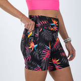 Zoot Sports RUN BOTTOMS Women's Ltd Run 6" Pulse High-Rise Short - Tropical Magic