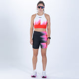 Zoot Sports RUN BOTTOMS Women's Ltd Run 6" Pulse High-Rise Short - Yo Yo Yo
