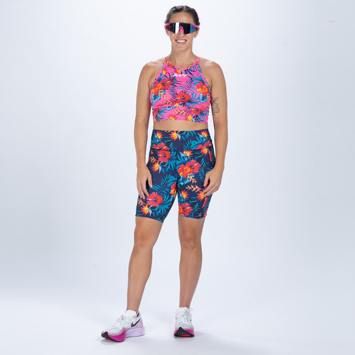 Zoot Sports RUN BOTTOMS Women's Ltd Run 8" Pulse High-Rise Short - Queen K