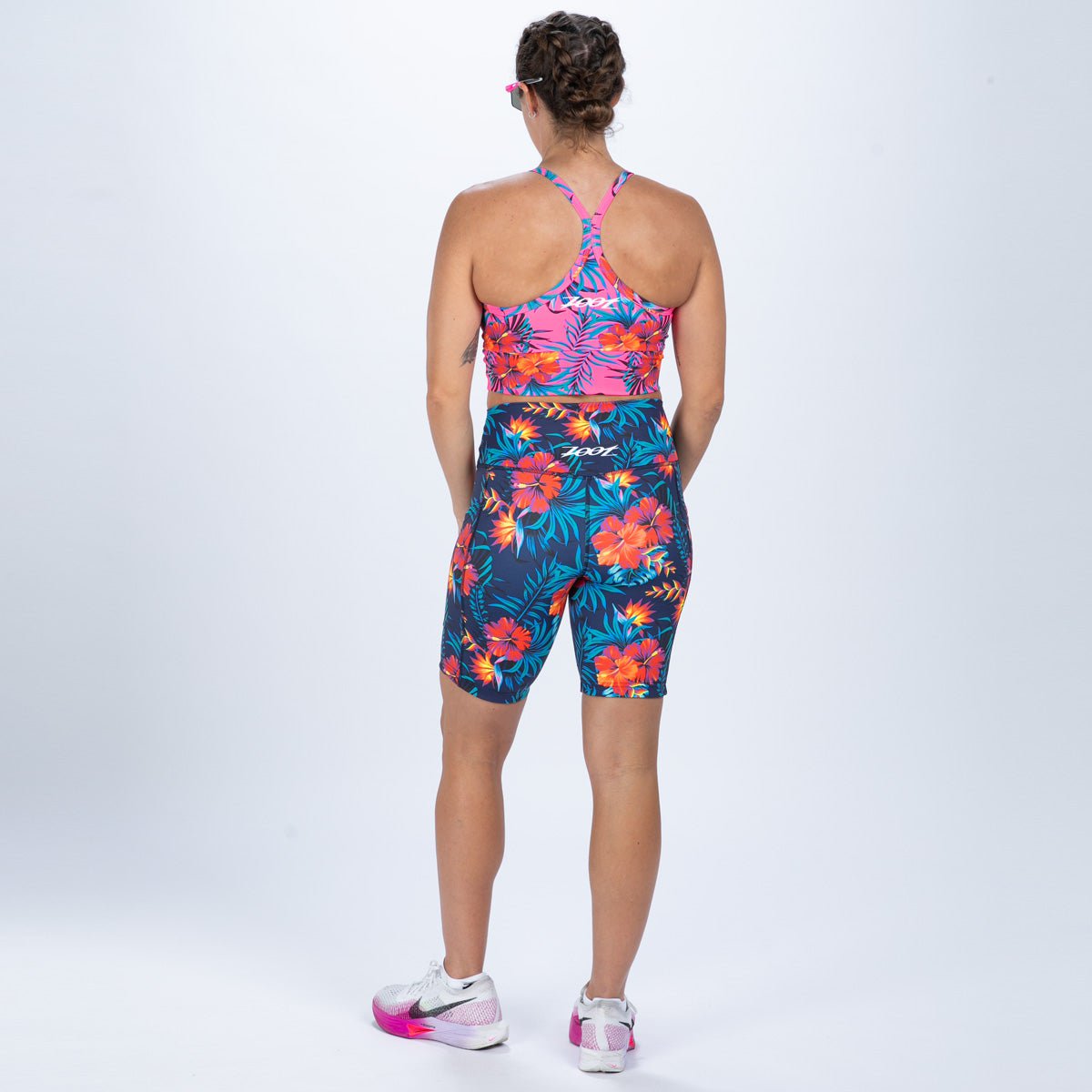 Zoot Sports RUN BOTTOMS Women's Ltd Run 8" Pulse High-Rise Short - Queen K
