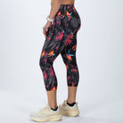 Zoot Sports RUN BOTTOMS Women's Ltd Run High Rise Capri - Tropical Magic
