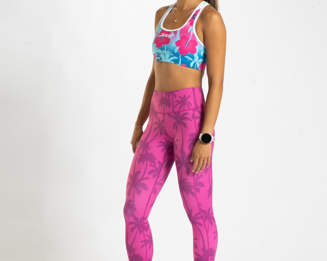 Zoot Sports RUN CAPRIS Women's Ltd Run Pulse High-Rise Capri - Paradise
