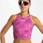 Zoot Sports RUN CROPS Women's Ltd Run Crop - Paradise
