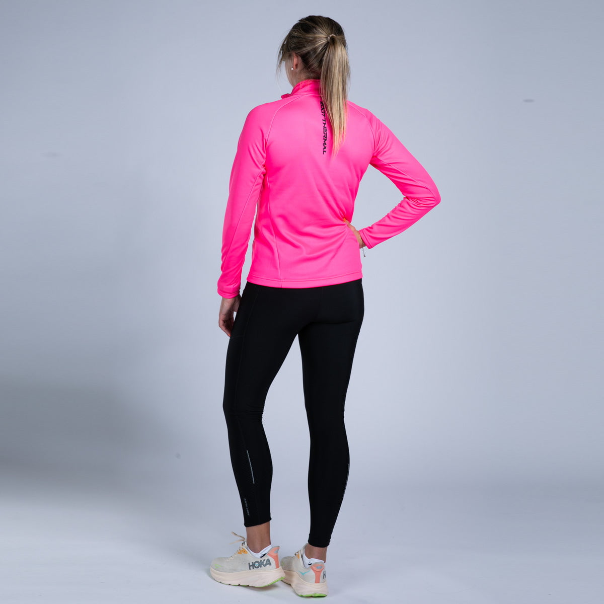 Zoot Sports RUN JACKETS Women's Ltd Run Thermal Half Zip - Hi Viz Pink