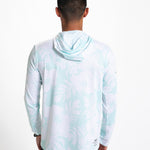 Zoot Sports RUN LONG SLEEVE TEES Men's Ltd Run Sun Stop Hoodie - Blue Hawaii
