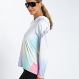 Zoot Sports RUN LONG SLEEVE TEES Women's Ltd Run Sun Stop Hoodie - Sunset