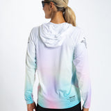 Zoot Sports RUN LONG SLEEVE TEES Women's Ltd Run Sun Stop Hoodie - Sunset