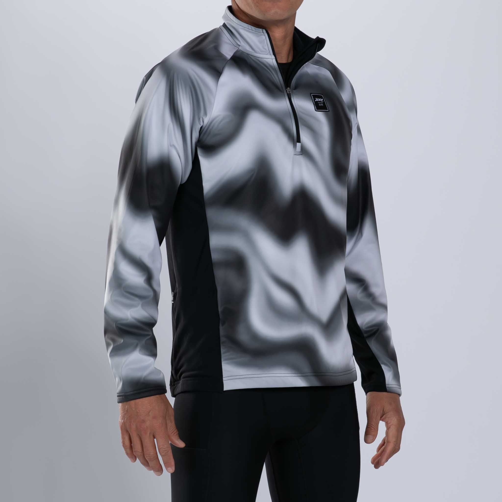 Zoot Sports RUN OUTERWEAR Men's Elite Thermo Shield 1/2 Zip - Blur