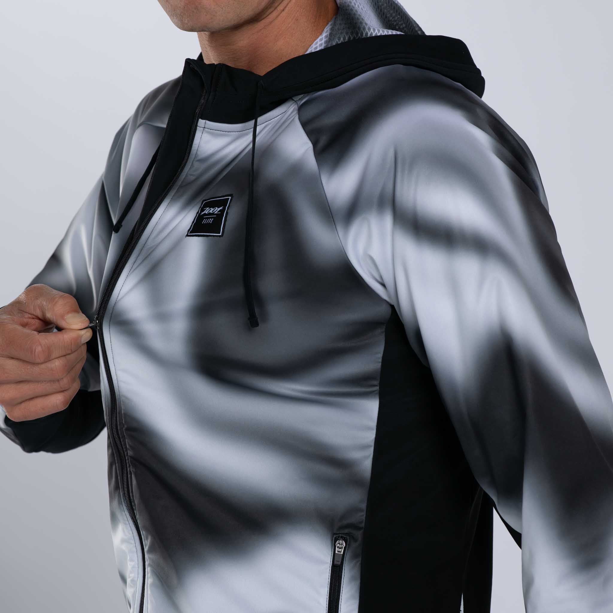 Zoot Sports RUN OUTERWEAR Men's Elite Thermo Shield Hoodie - Blur