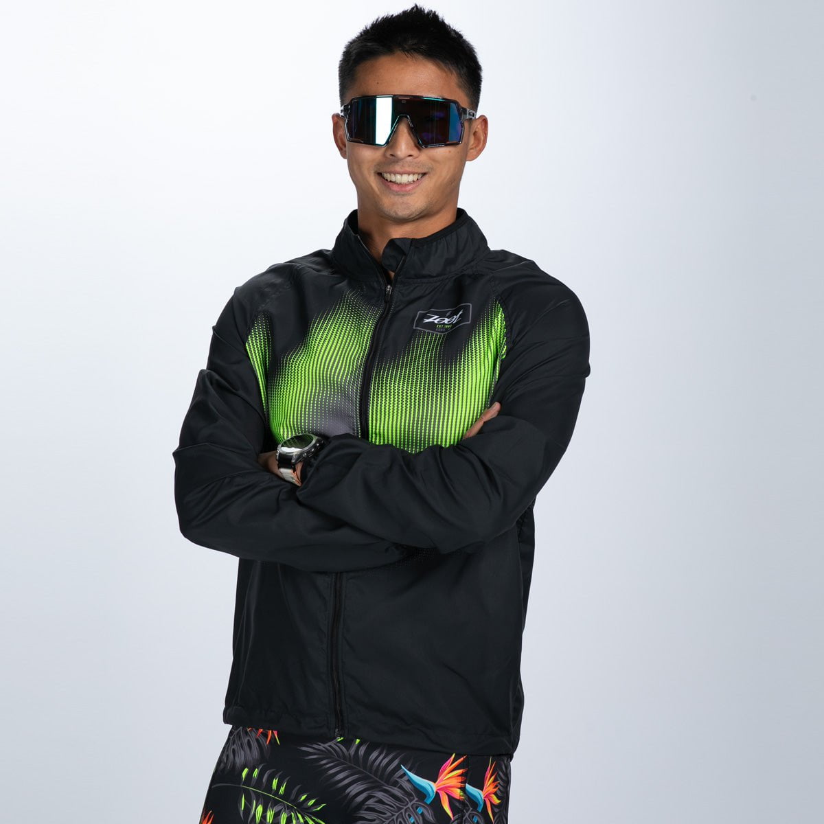 Zoot Sports RUN OUTERWEAR Men's Run Jacket - Tropical Magic