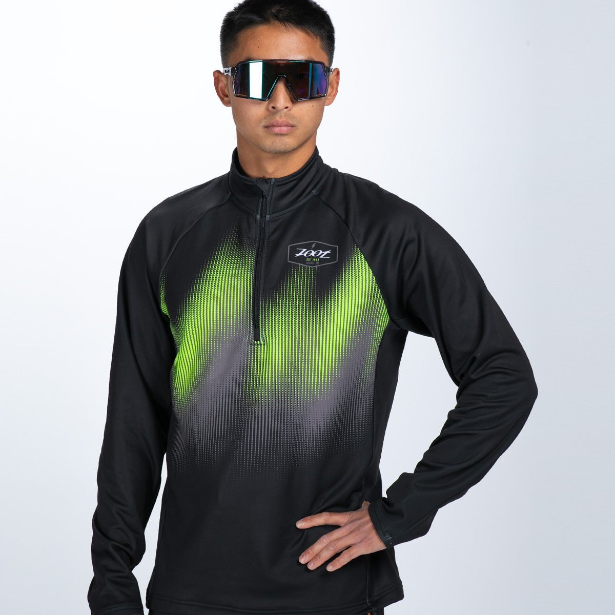 Zoot Sports RUN OUTERWEAR Men's Run Thermal 1/2 Zip - Tropical Magic