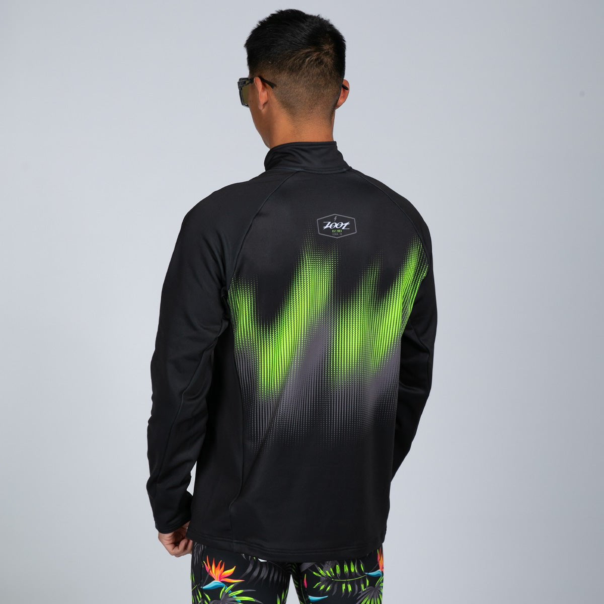 Zoot Sports RUN OUTERWEAR Men's Run Thermal 1/2 Zip - Tropical Magic