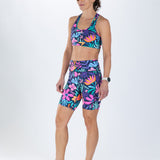 Zoot Sports RUN SHORTS 8" INSEAM Women's Ltd Run 8" Pulse High-Rise Short - Florescence