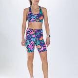 Zoot Sports RUN SHORTS 8" INSEAM Women's Ltd Run 8" Pulse High-Rise Short - Florescence