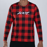 Zoot Sports RUN TEE Men's Ltd Run Ls Tee - Lumberjack